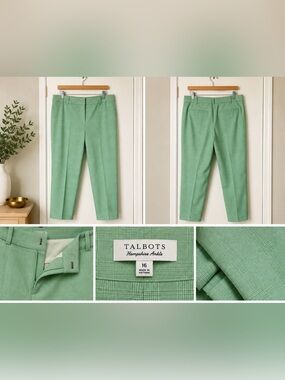 Talbots Light Mint Green Ankle Trousers